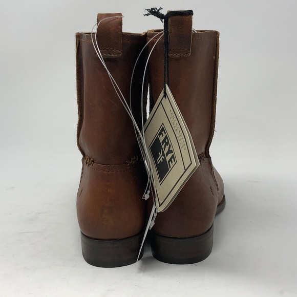 FRYE CARA SHORT Boots Cognac - Picture 4 of 6